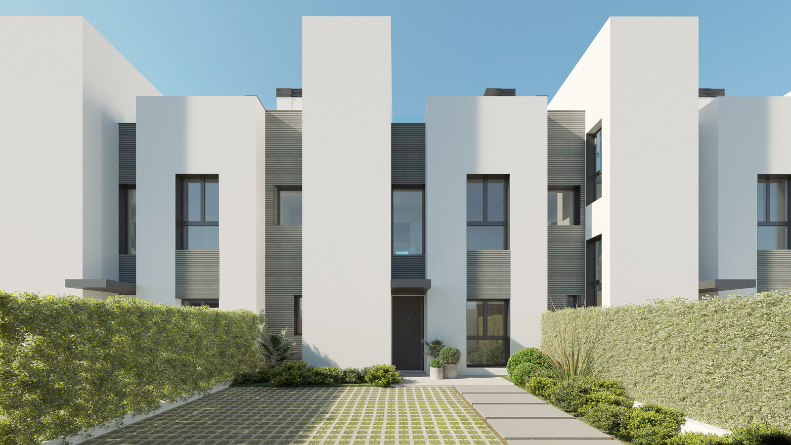 Neubaureihenhäuser mit privatem Pool in Strandnähe an der Playa de Palma, Ref. 7091 (7)