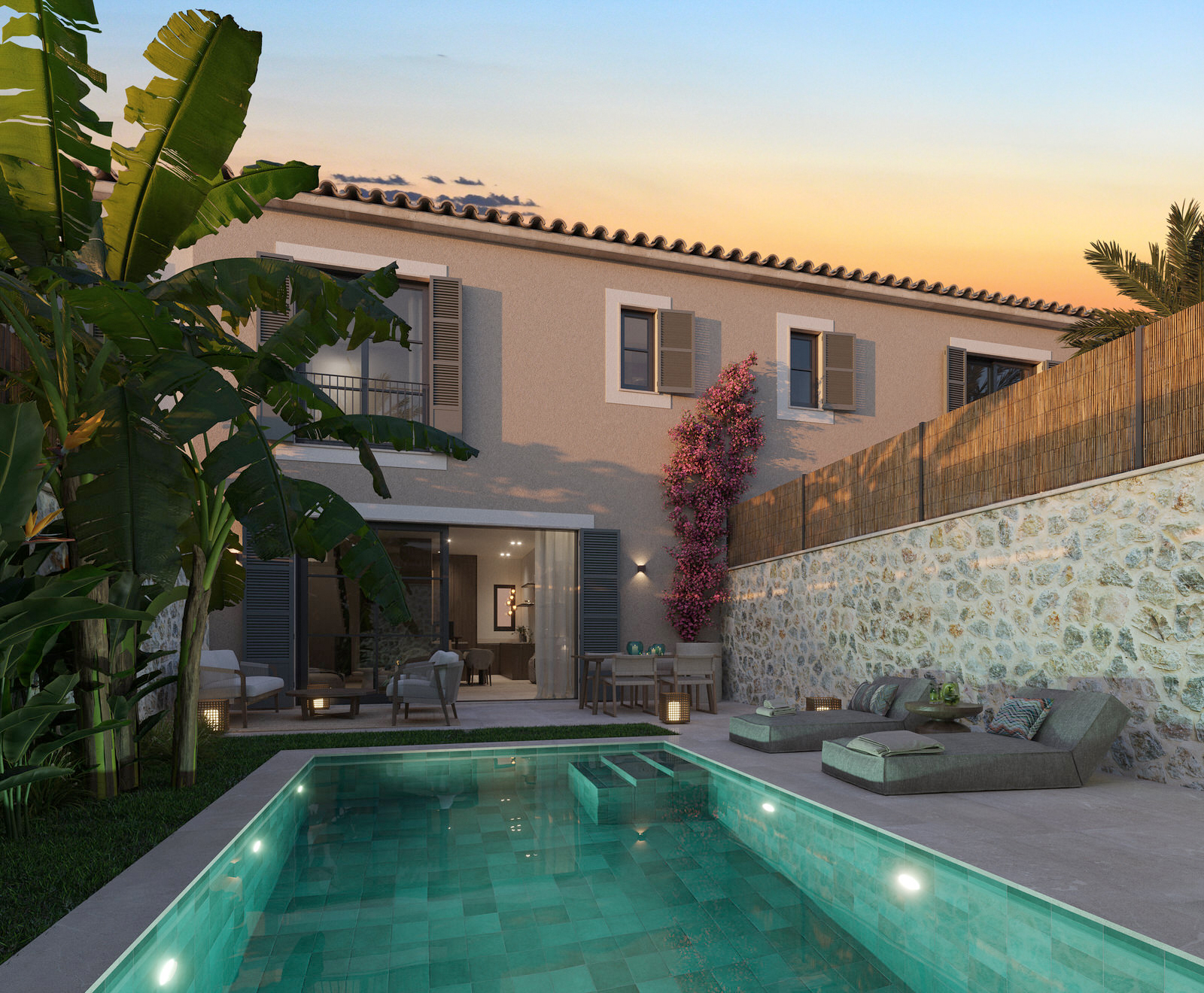 Modern townhouses with private pools in central Palma de Mallorca (8)