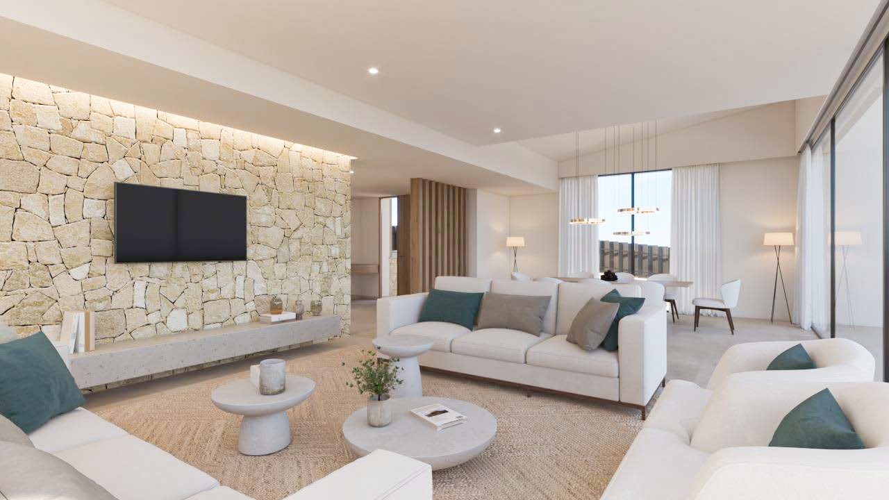 Modern, light-flooded luxury villa with sea views and pool in a quiet location in Nova Santa Ponsa (8)