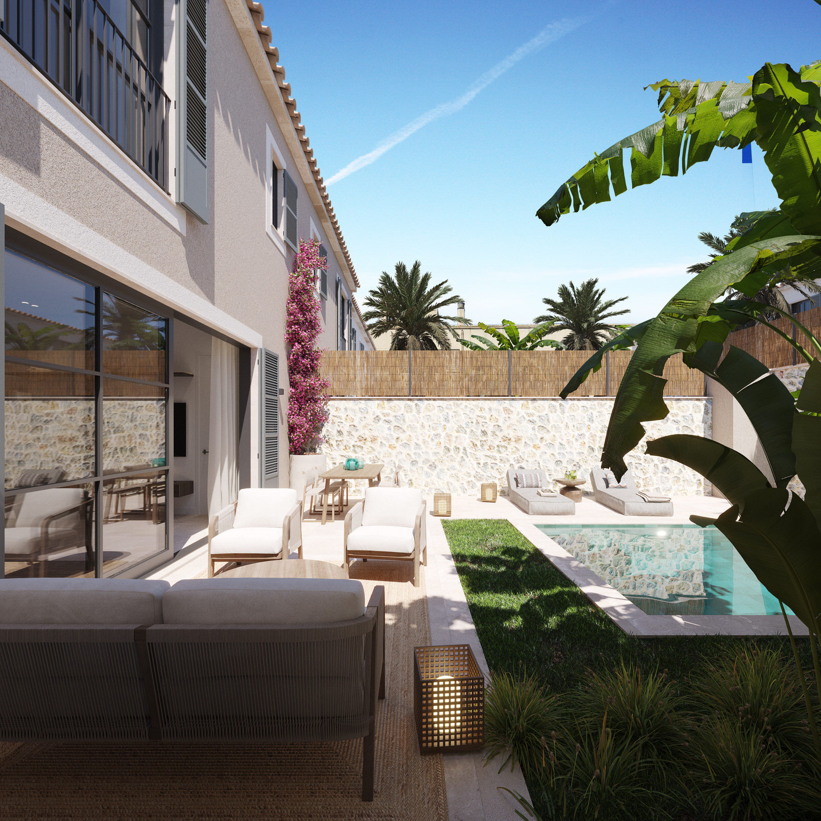 Modern townhouses with private pools in central Palma de Mallorca (1)
