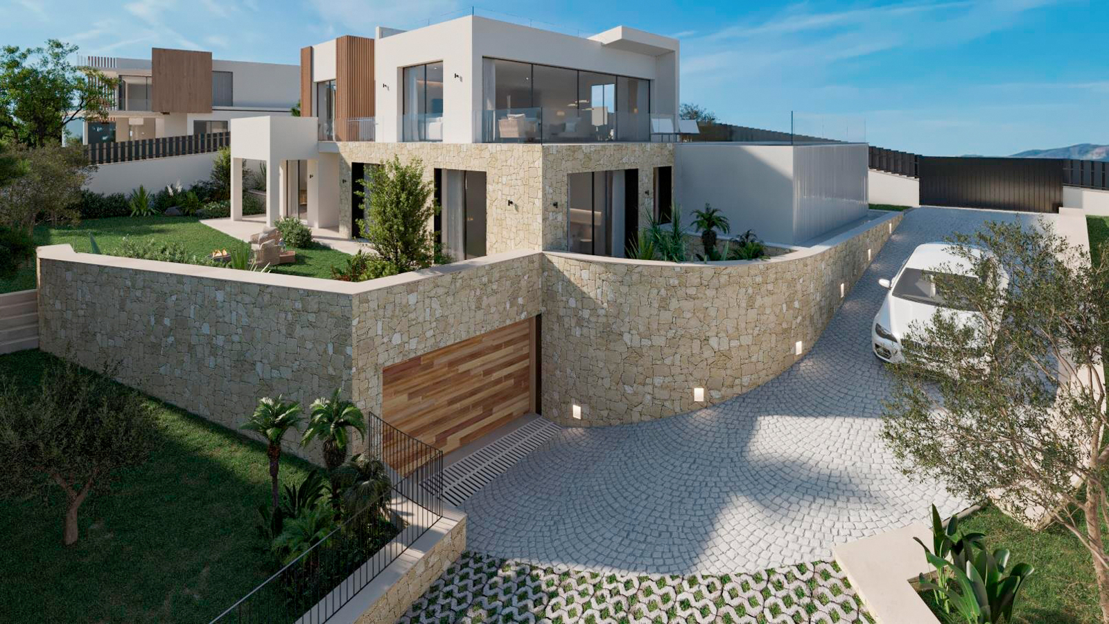 Modern, light-flooded luxury villa with sea views and pool in a quiet location in Nova Santa Ponsa (14)