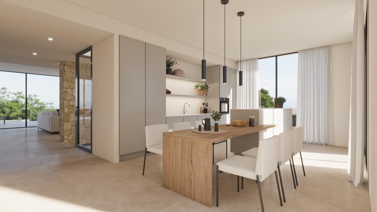 Modern, light-flooded luxury villa with sea views and pool in a quiet location in Nova Santa Ponsa (5)