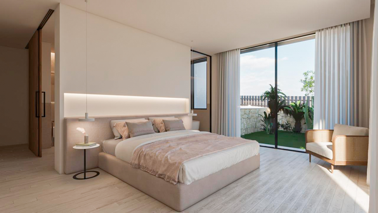 Modern, light-flooded luxury villa with sea views and pool in a quiet location in Nova Santa Ponsa (1)