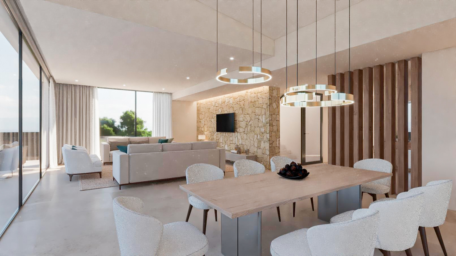 Modern, light-flooded luxury villa with sea views and pool in a quiet location in Nova Santa Ponsa (2)