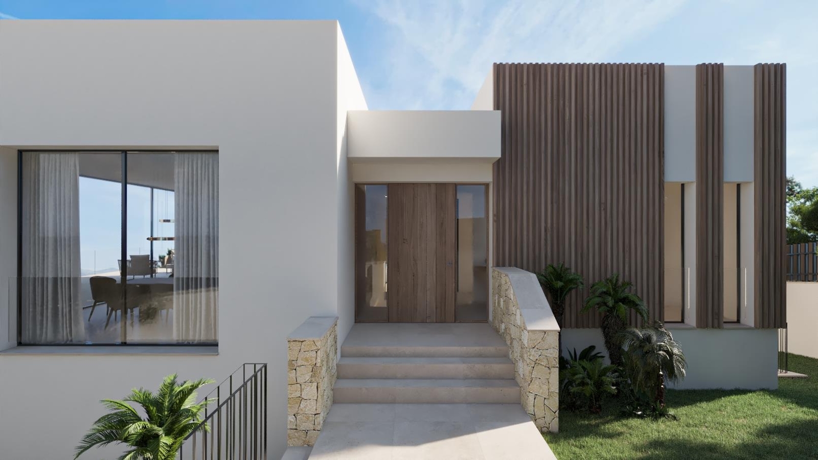 Modern, light-flooded luxury villa with sea views and pool in a quiet location in Nova Santa Ponsa (11)