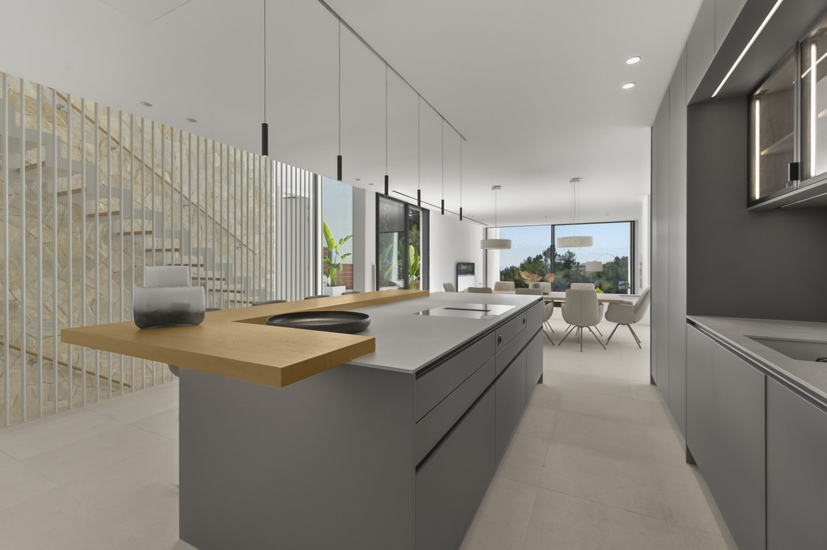 New build family villa with private pool and partial sea views on the coast adjacent to Palma (24)