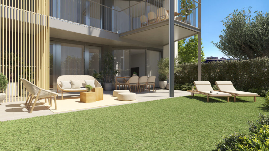 Exclusive new-build apartments with communal pool, close to the beach in Palmanova