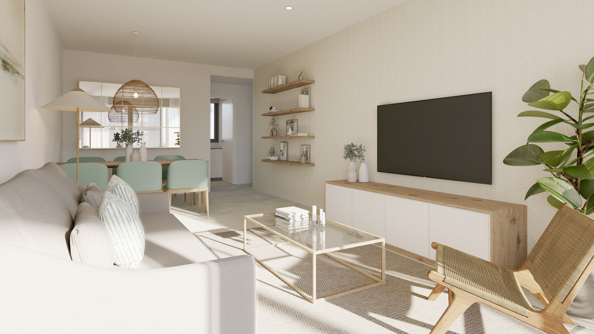 Exclusive new-build apartments with communal pool, close to the beach in Palmanova
