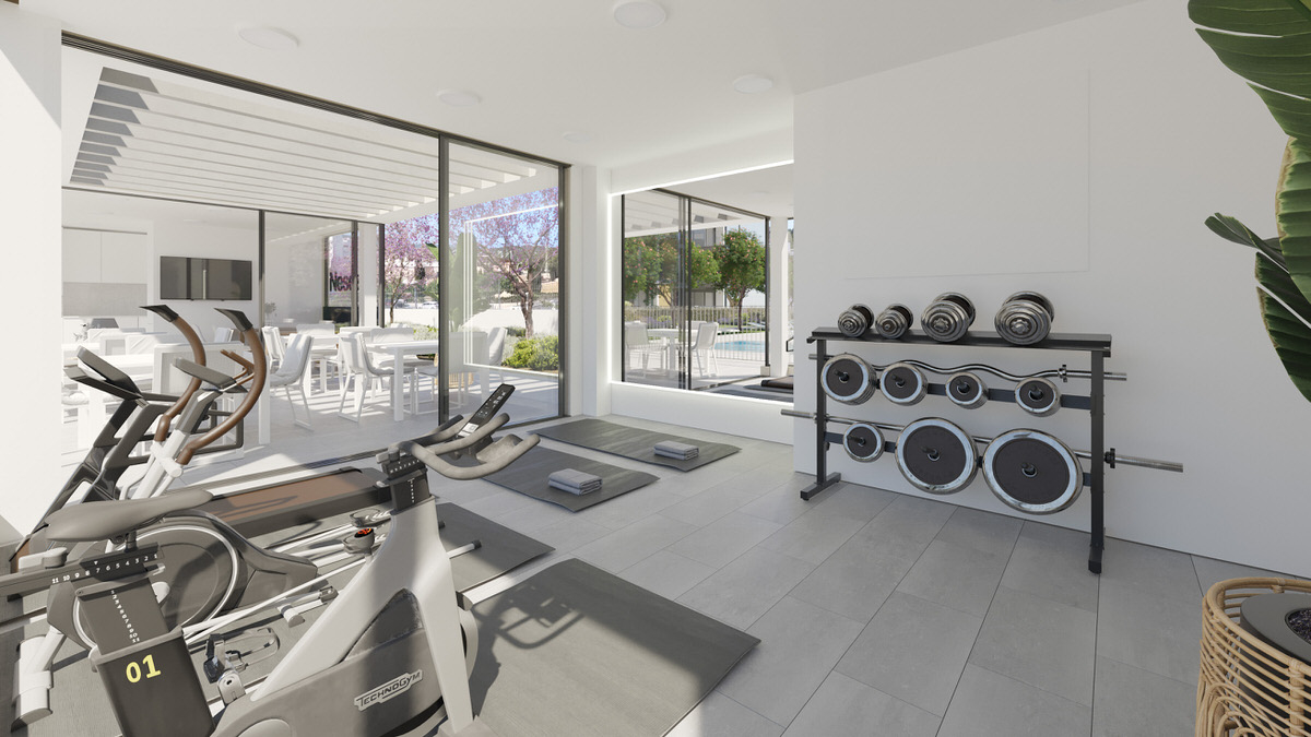 Exclusive new-build apartments with communal pool, close to the beach in Palmanova