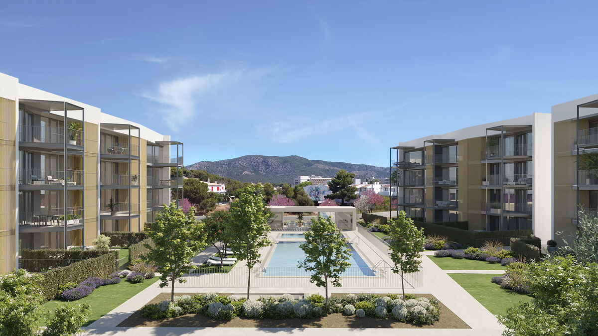 Exclusive new-build apartments with communal pool, close to the beach in Palmanova
