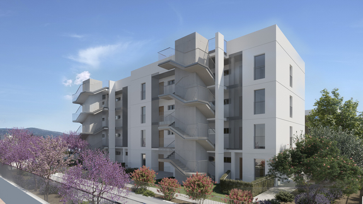 Exclusive new-build apartments with communal pool, close to the beach in Palmanova