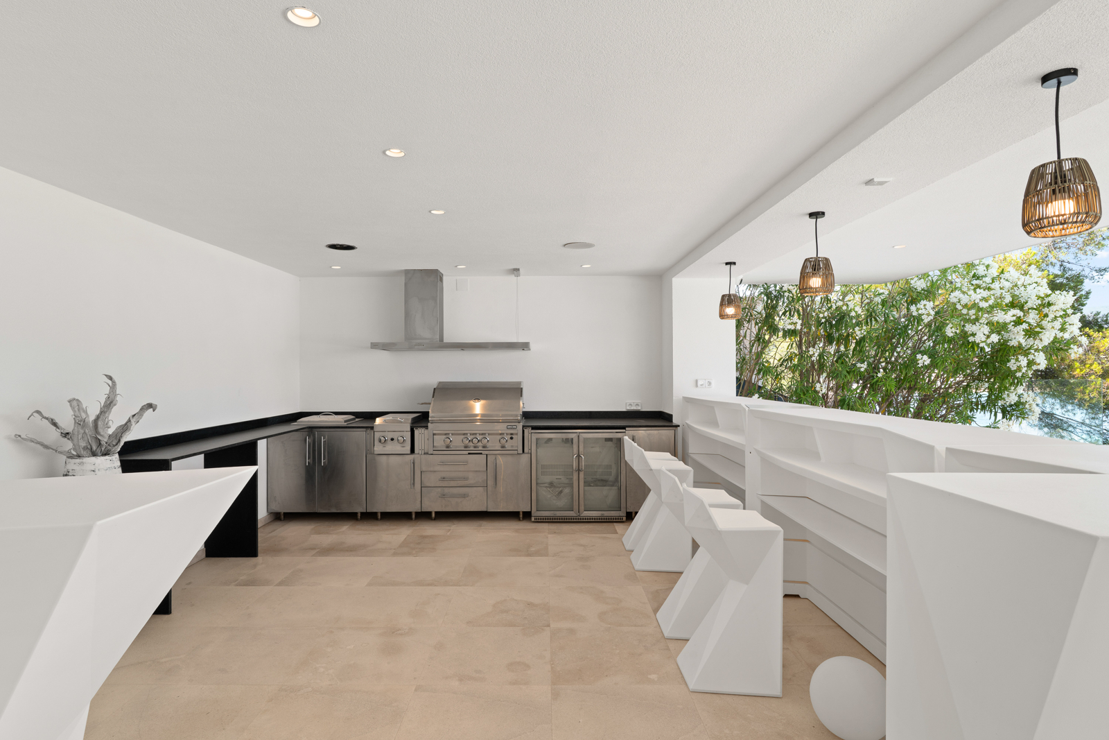 Modern new construction villa in first sea line with private sea access in Cala Vinyes (14)