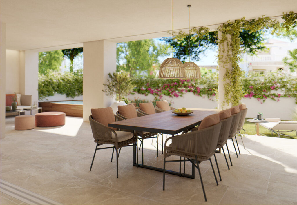 Refurbished garden flat with mini pool and parking in walking distance to the beach of Ciudad Jardin (2)