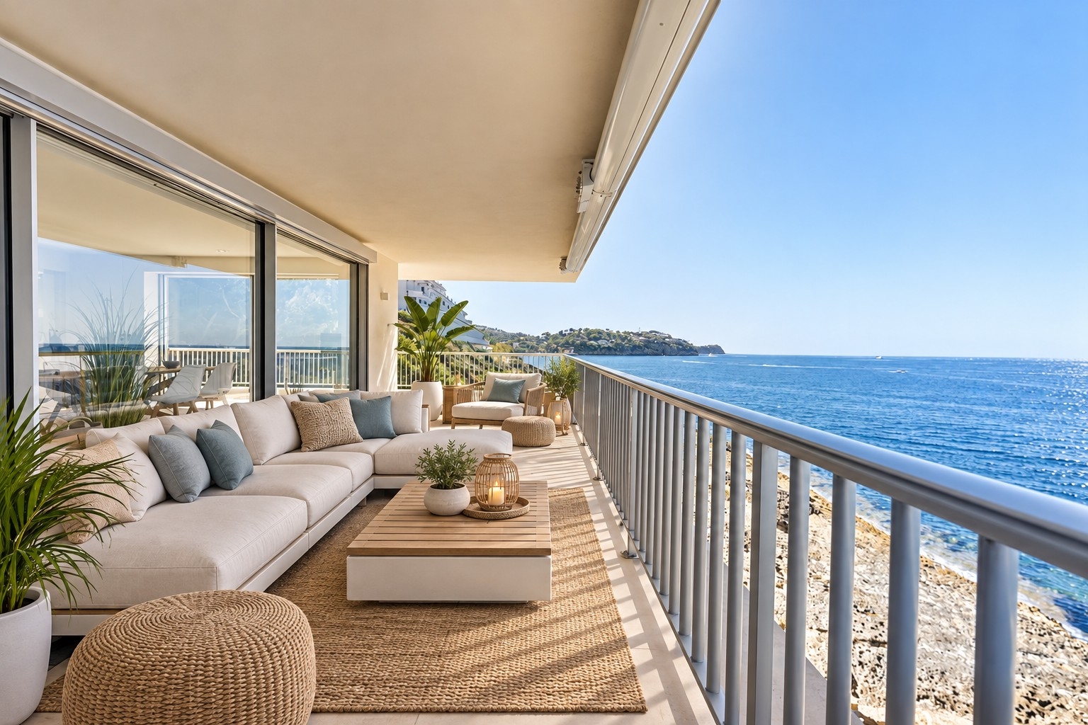 Terrace furnished with AI